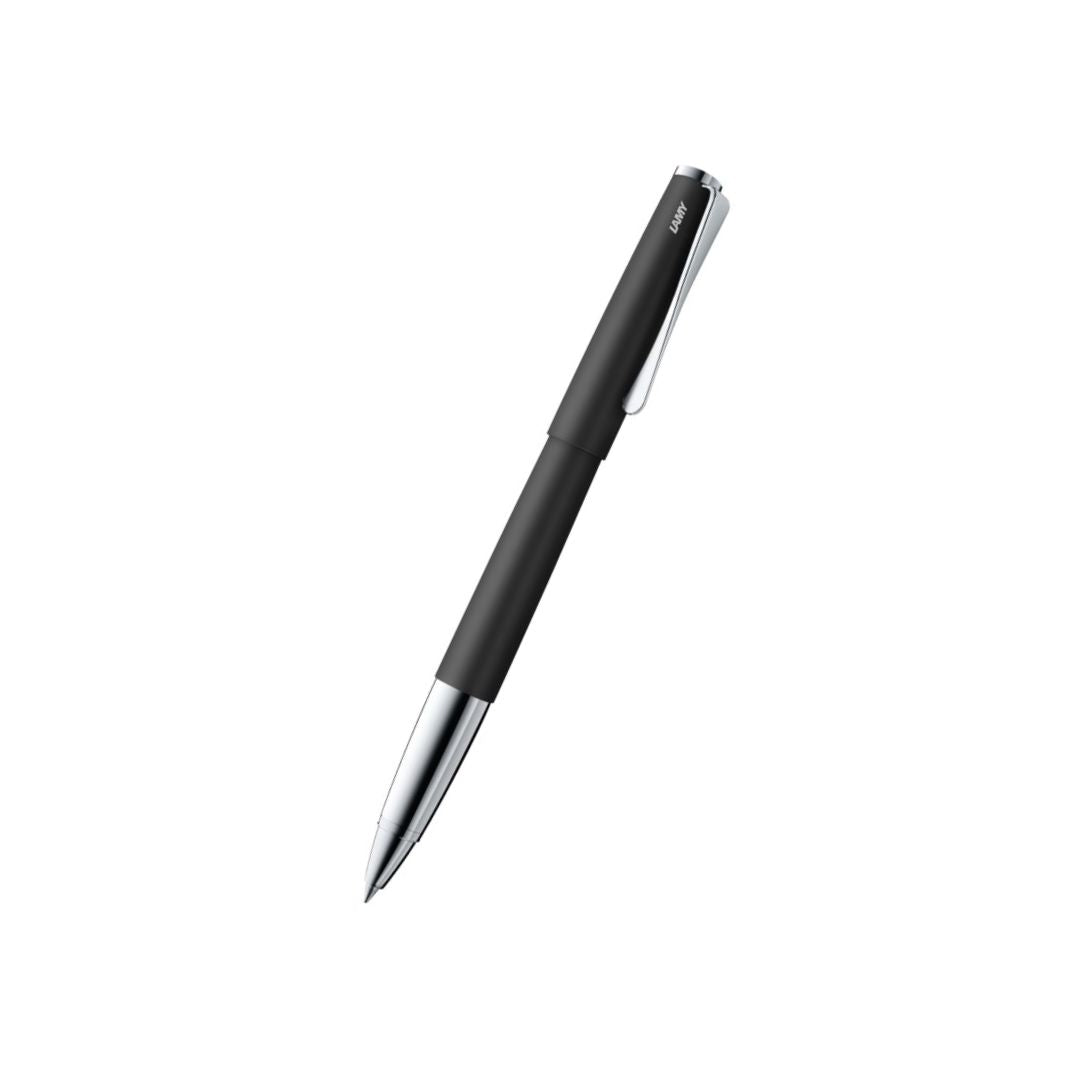 Lamy Studio Rollerball Pen Black — Lamy rollerball pen — fluid gel ink writing instrument, at Cityluxe Singapore