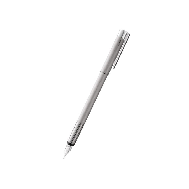 Lamy Logo Fountain Pen Brushed — capped