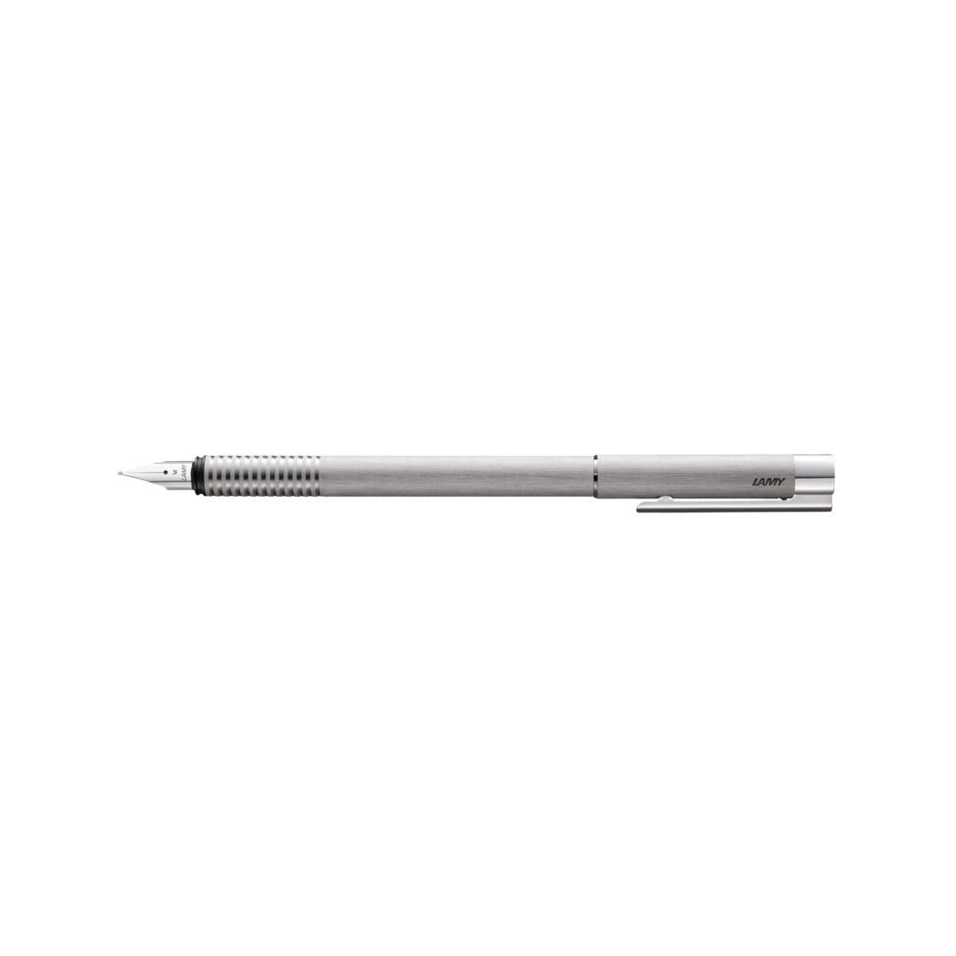 Lamy Logo Fountain Pen Brushed — nib close-up