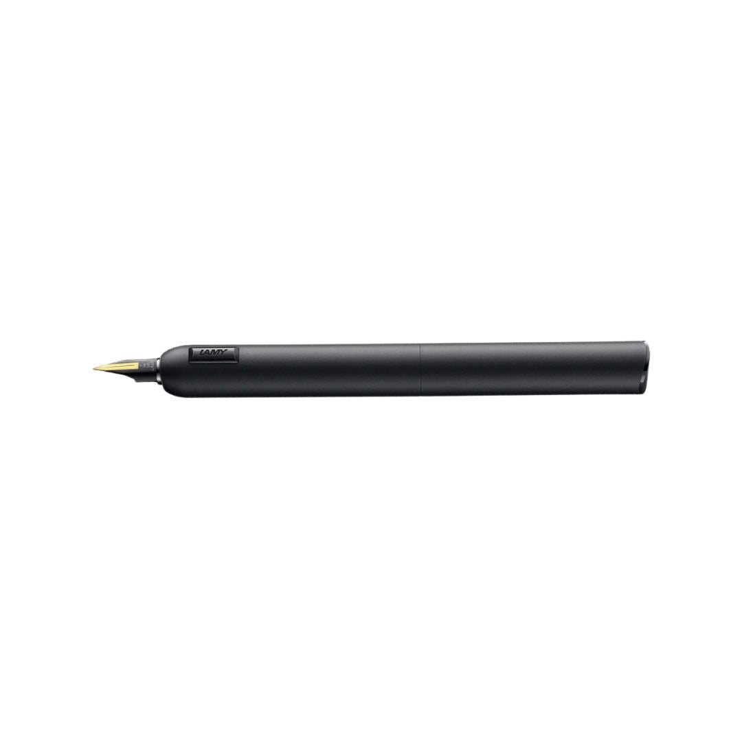Lamy Dialog CC Fountain Pen - All Black [Pre-Order] — writing at an angle