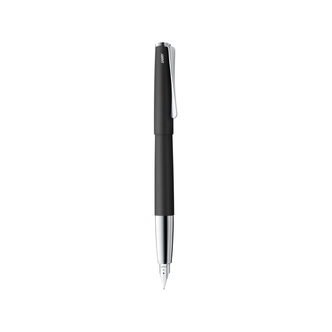 Lamy Studio Fountain Pen Black — writing at an angle