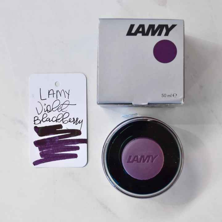LAMY T52 50ml Ink Bottle - Violet Blackberry — with pen