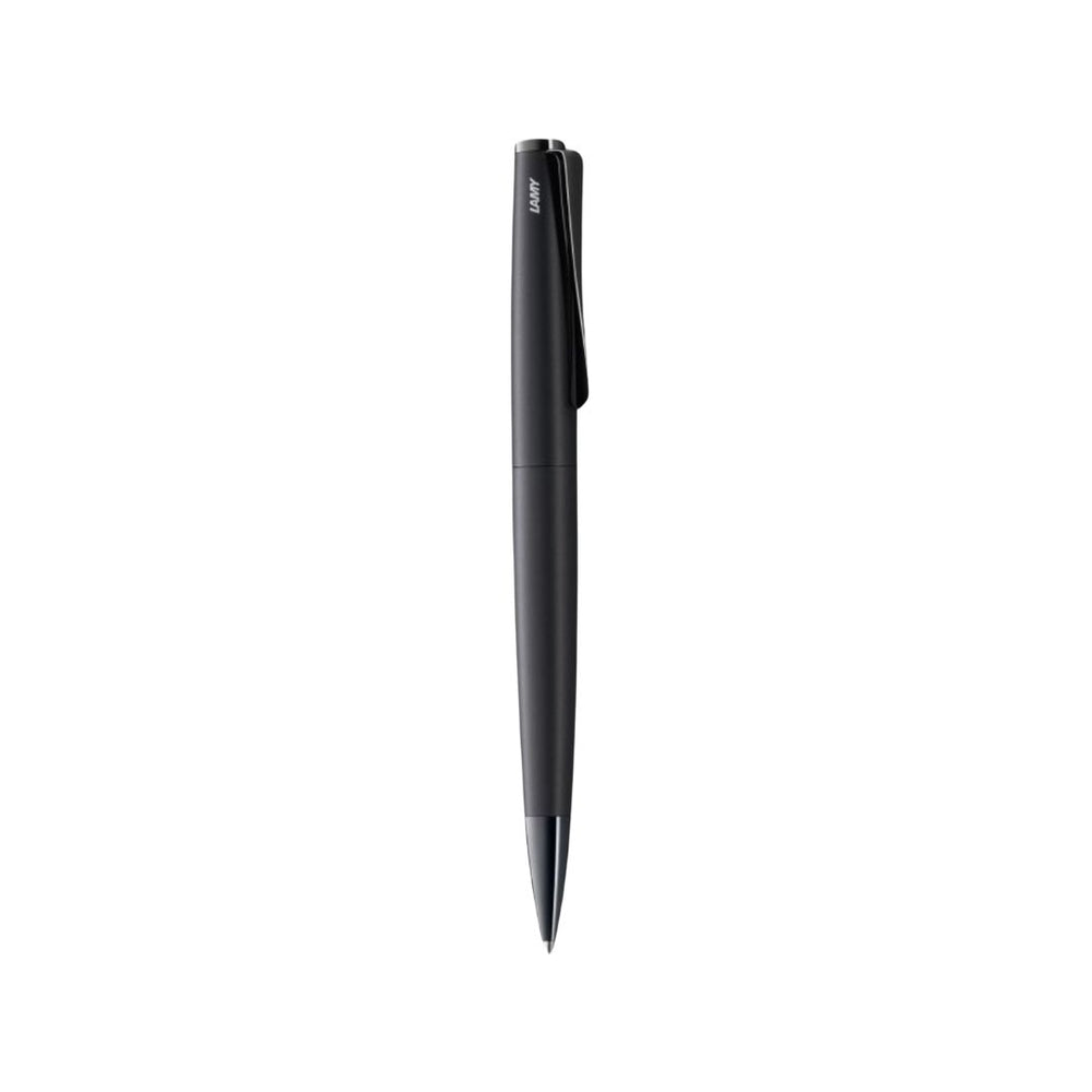 Lamy Studio Lx All Black Ballpoint Pen - Special Edition — uncapped with cap posted
