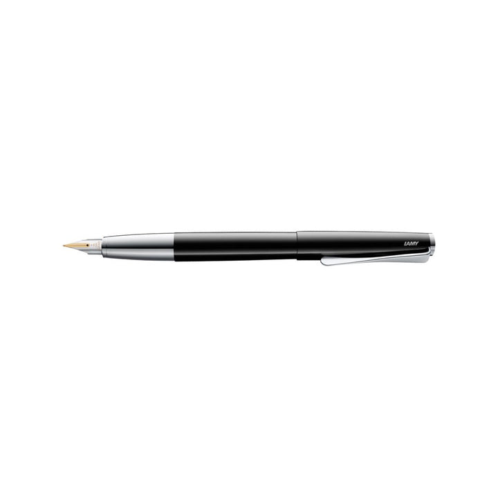 Lamy Studio Fountain Pen Piano Black — writing at an angle