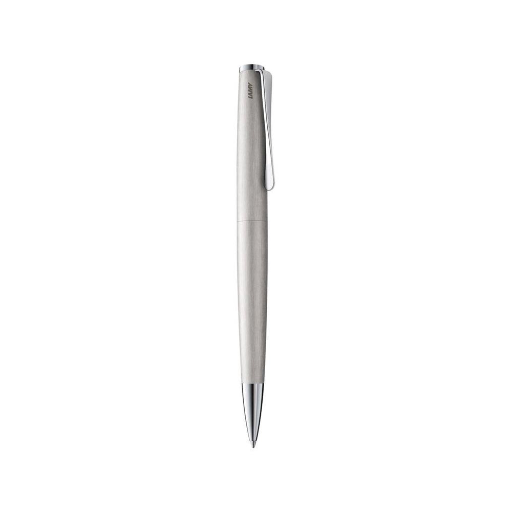 Lamy Studio Ballpoint Pen Brushed — uncapped with cap posted