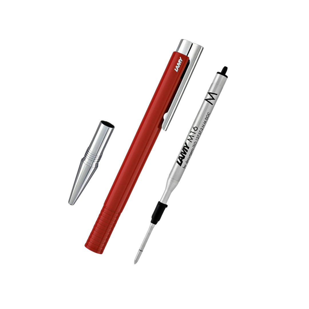 LAMY logo M+ Ballpoint Pen Red — engraving example