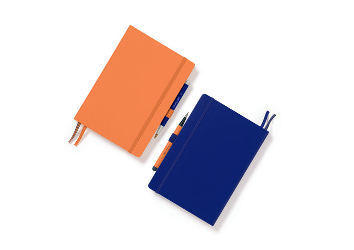 Leuchtturm1917 Recombine A5 Medium Hardcover Notebook - Dotted / Apricot — flat lay