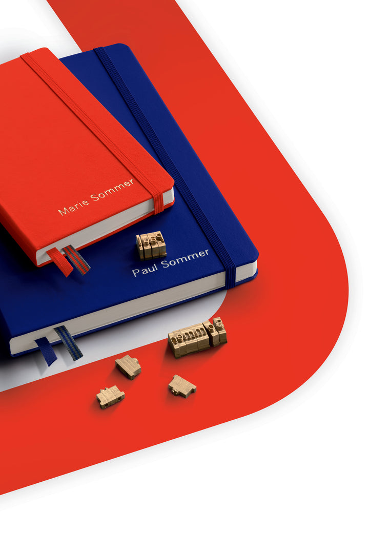 Leuchtturm1917 Recombine A5 Medium Hardcover Notebook - Dotted / Ink — flat lay