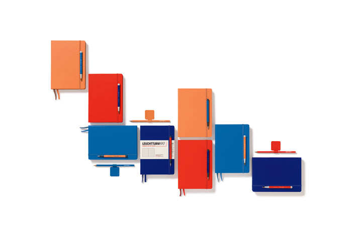 Leuchtturm1917 Recombine A5 Medium Hardcover Notebook - Plain / Apricot — flat lay