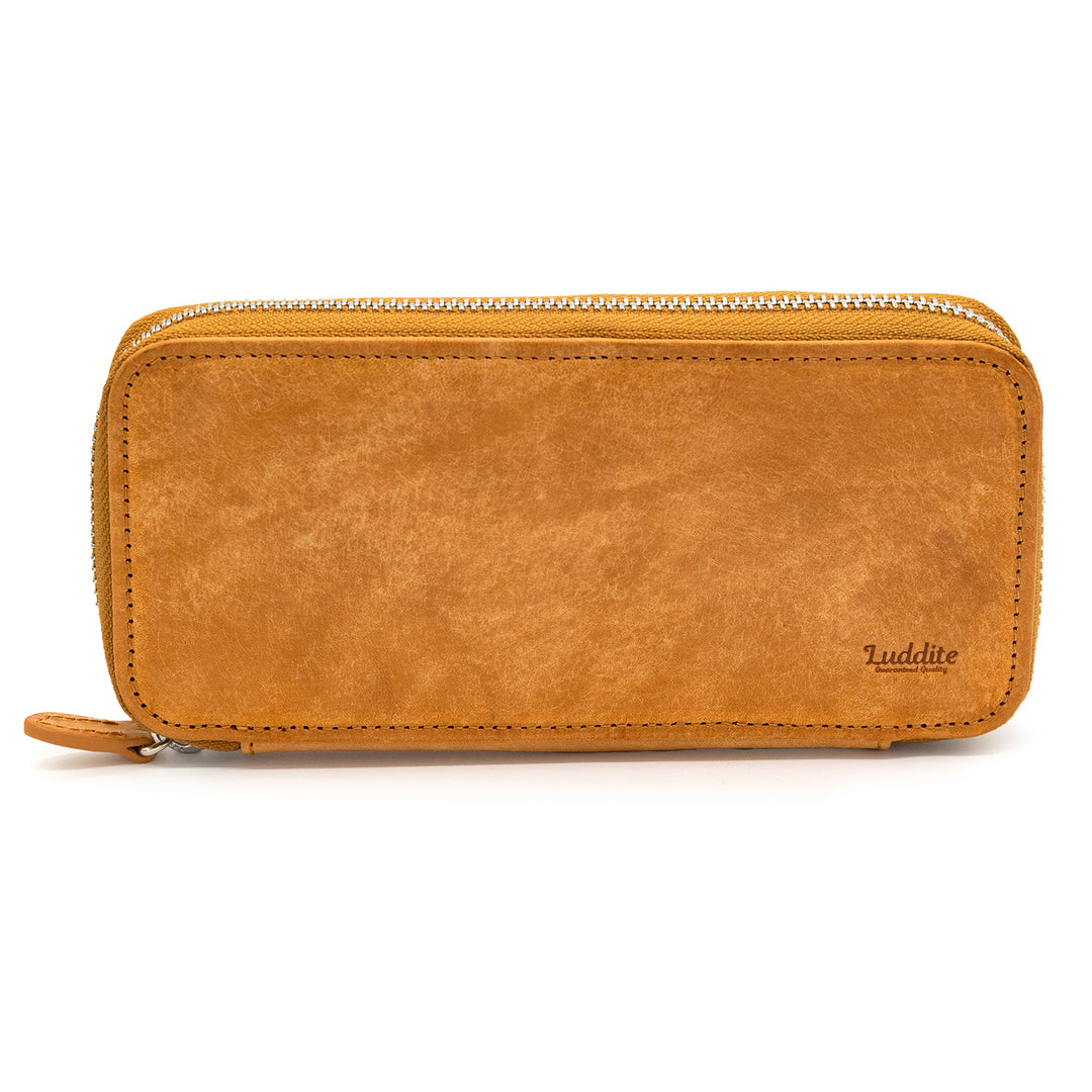 Luddite MAYA Roundzip Pencase Essential - Brown — capped