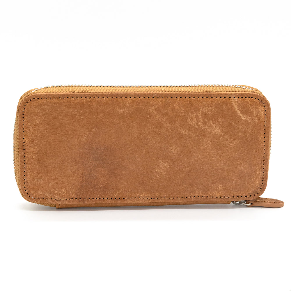 Luddite MAYA Roundzip Pencase Essential - Whisky Brown — lead extended