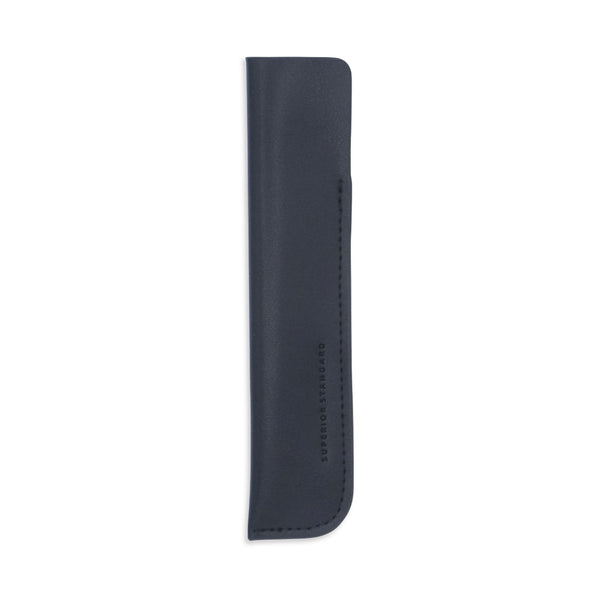 Luddite Superior Standard PU Leather Pen Holder - Black — capped