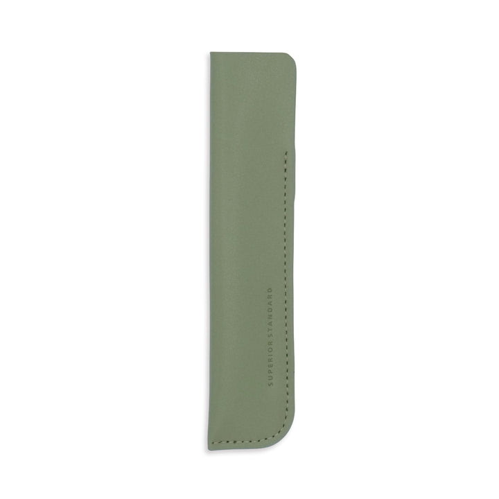 Luddite Superior Standard PU Leather Pen Holder - Khaki — capped