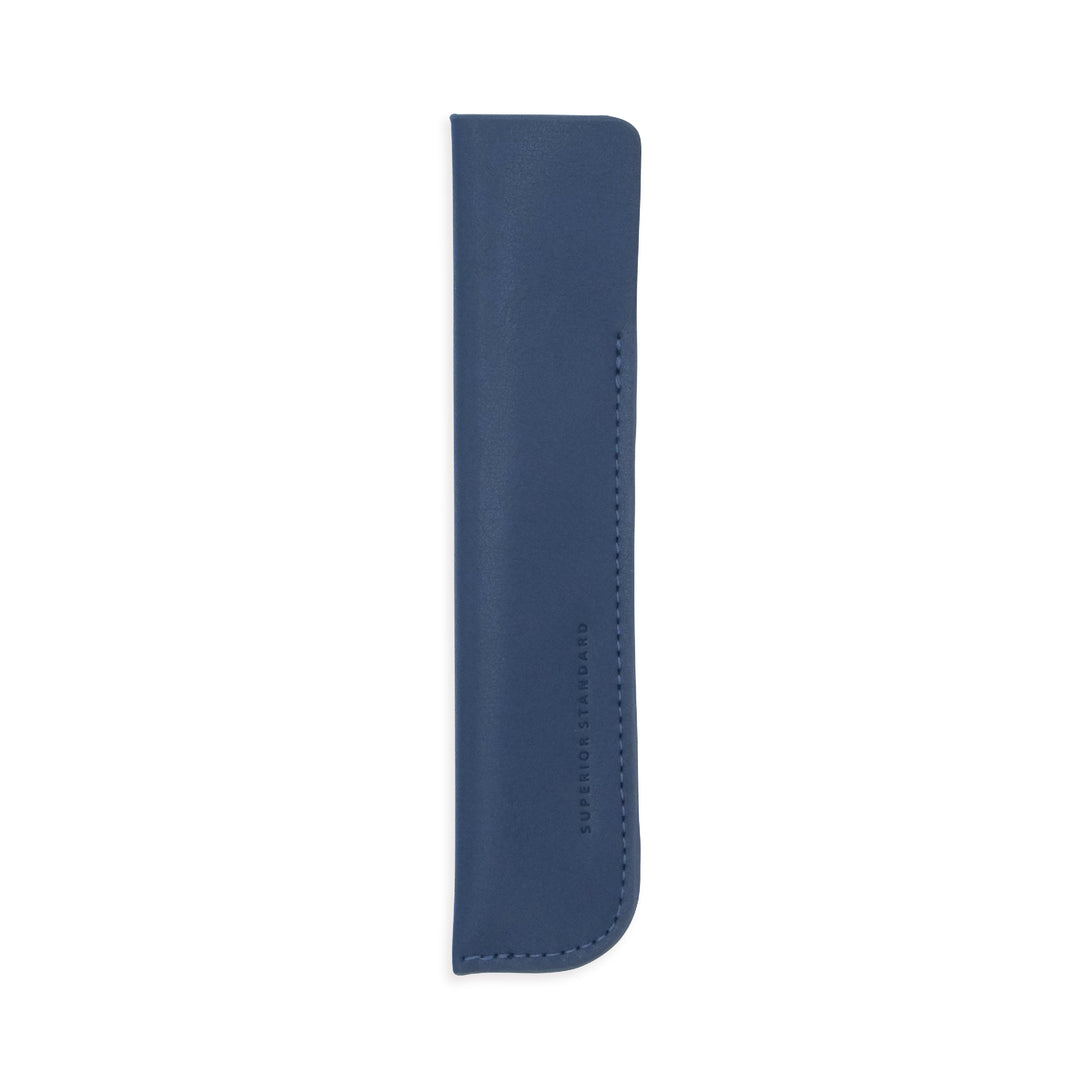 Luddite Superior Standard PU Leather Pen Holder - Navy — capped