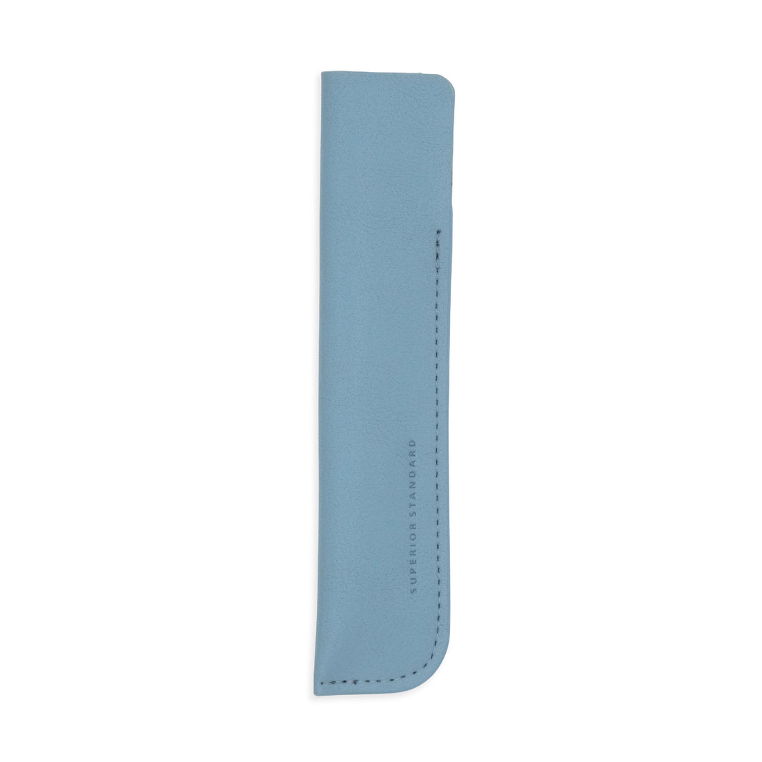 Luddite Superior Standard PU Leather Pen Holder - Blue Gray — capped