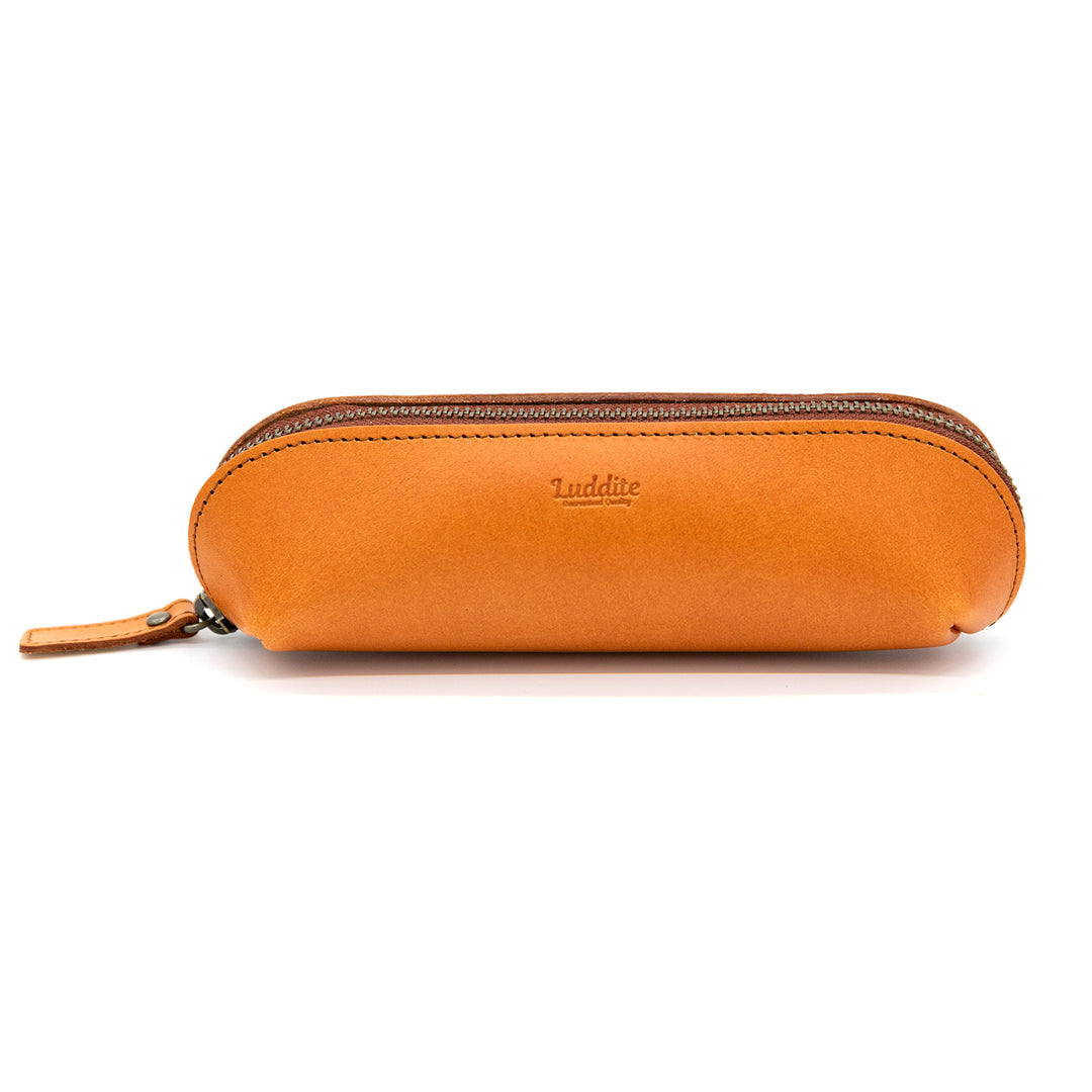 Luddite Trattoria Leather Pen Case - Camel — capped