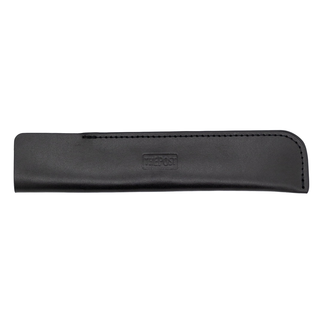 Luddite THE POST Bonded Leather Fiber Pen Sheath - Black — capped