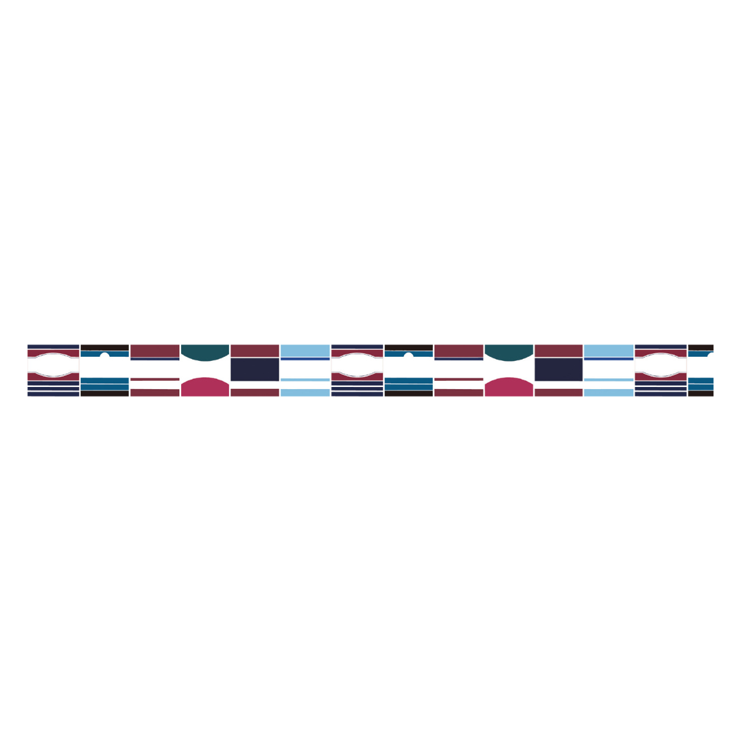 MT 1P Kamoi Retro Design Washi Tape - Label — applied on surface