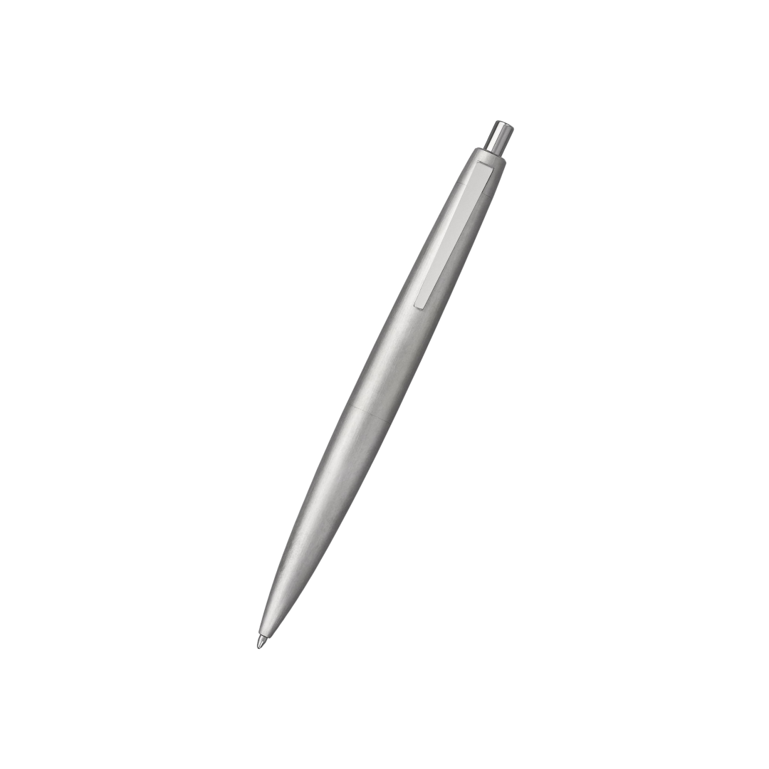 Lamy 2000 Ballpoint Pen Metal — writing at an angle