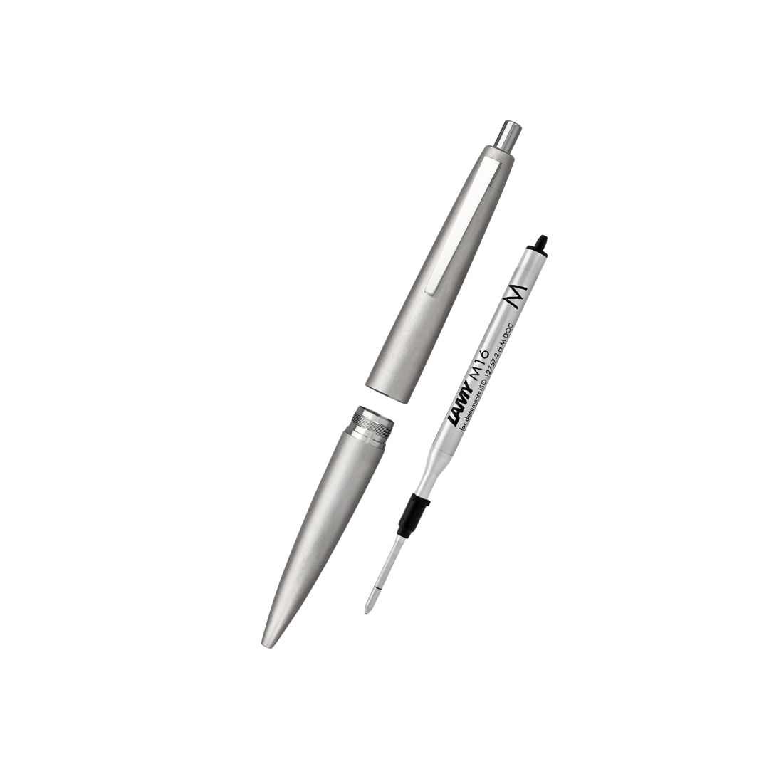 Lamy 2000 Ballpoint Pen Metal — flat lay