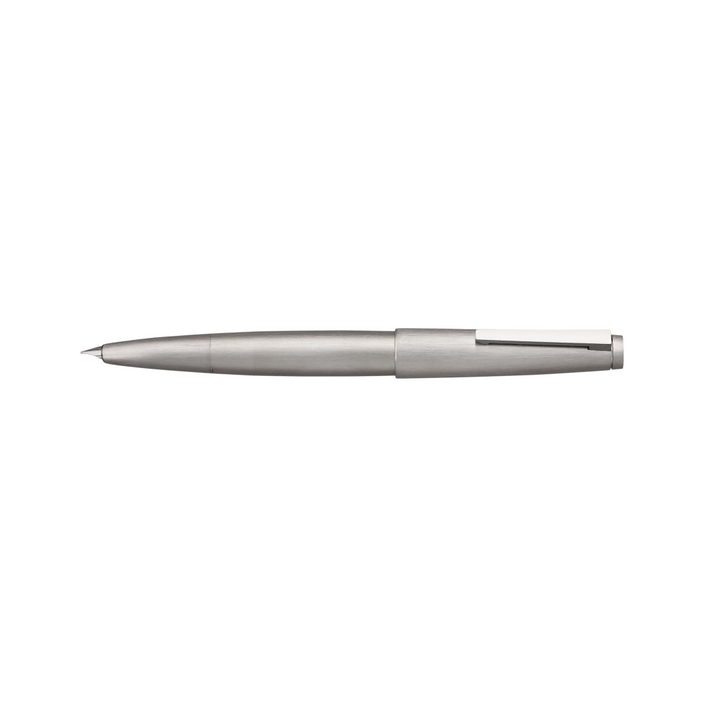Lamy 2000 Fountain Pen Metal — flat lay