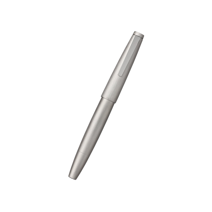 Lamy 2000 Fountain Pen Metal — writing at an angle