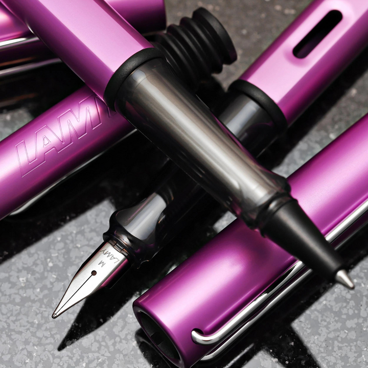 Lamy AL-Star Fountain Pen Lilac (Special Edition) — flat lay