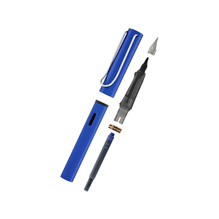 Lamy AL-Star Fountain Pen Ocean Blue — barrel detail