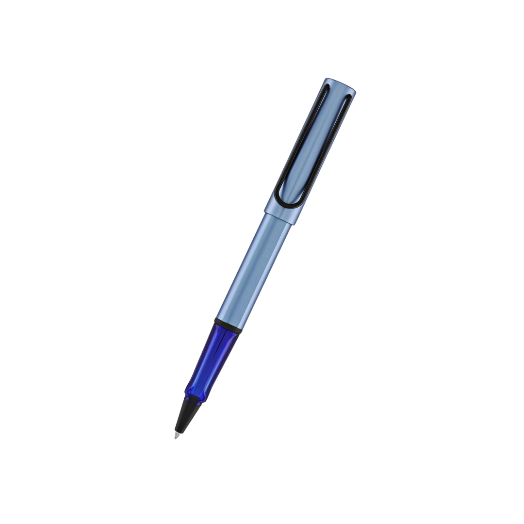 LAMY AL-Star Rollerball Pen - Aquatic — uncapped with cap posted
