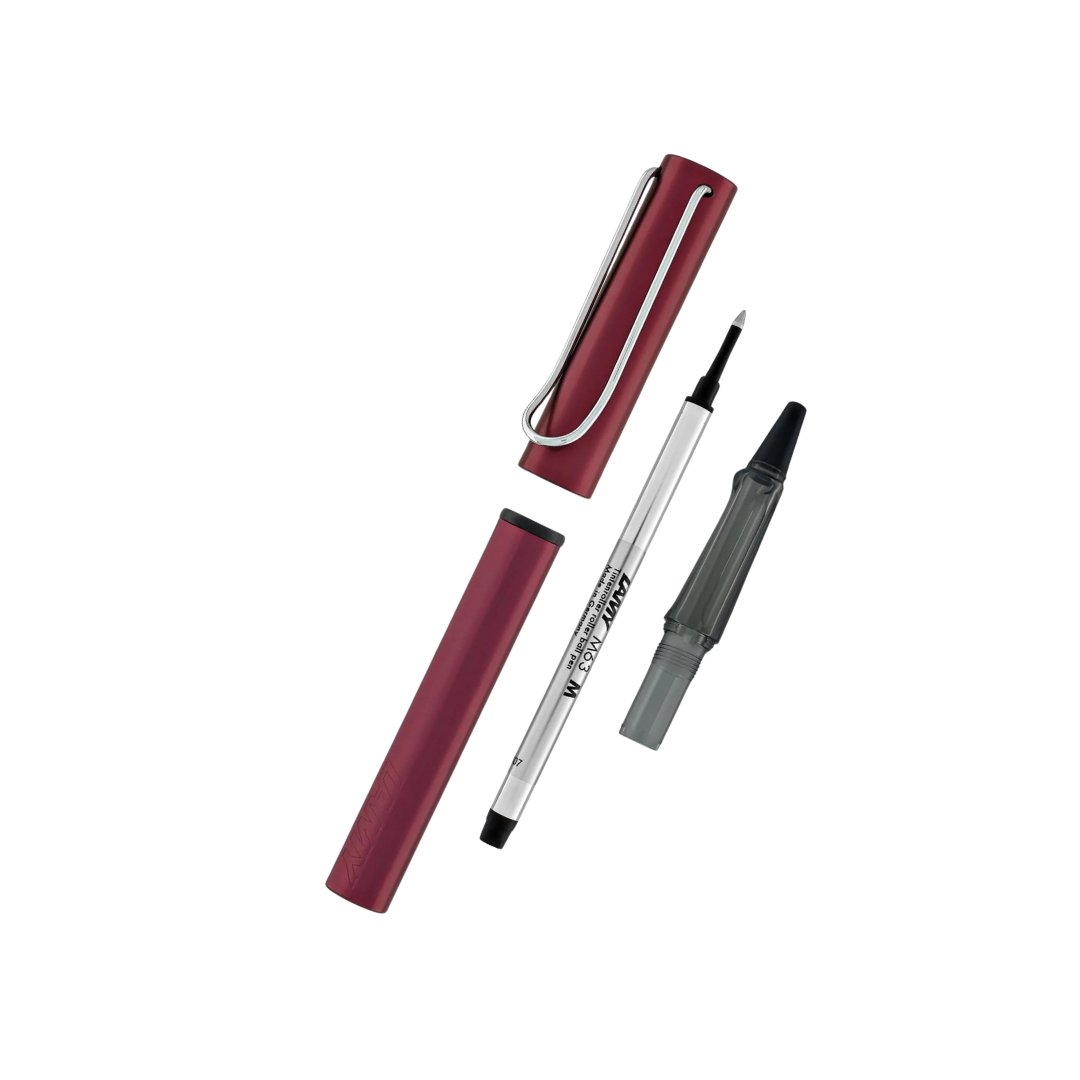 Lamy AL-Star Rollerball Pen Black Purple — flat lay