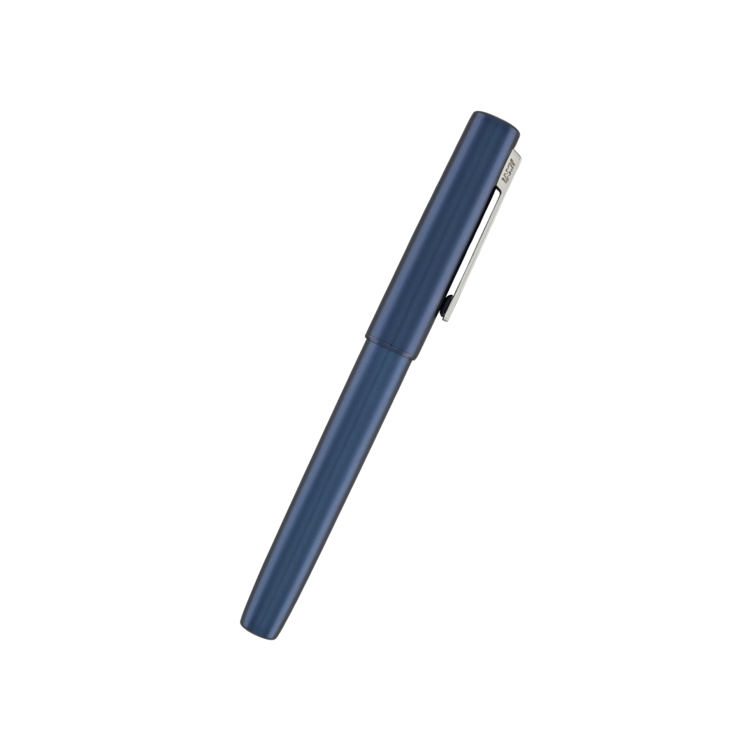 Lamy Aion Fountain Pen - Deep Dark Blue (Medium) — barrel detail