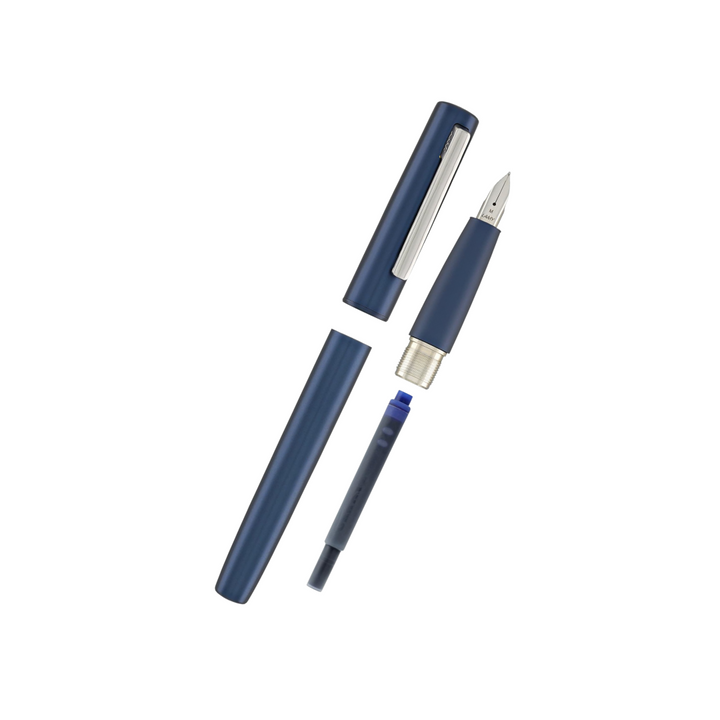 Lamy Aion Fountain Pen - Deep Dark Blue (Medium) — engraving example