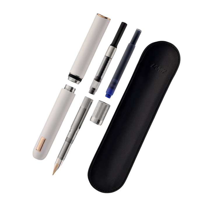 Lamy Dialog CC Fountain Pen White — Lamy fountain pen — precision nib writing instrument, at Cityluxe Singapore stationery store
