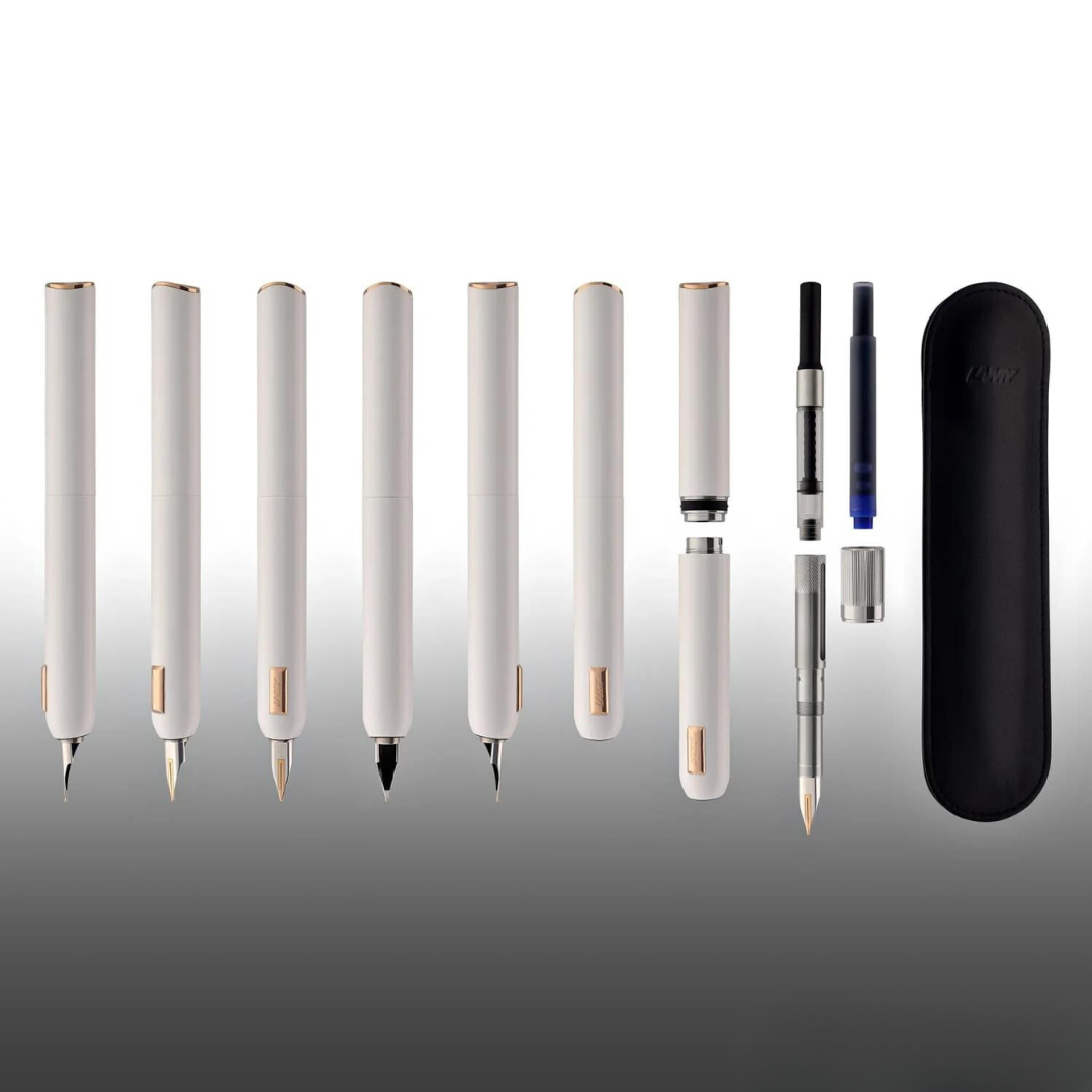 Lamy Dialog CC Fountain Pen White — Lamy fountain pen — precision nib writing instrument, at Cityluxe Singapore stationery store