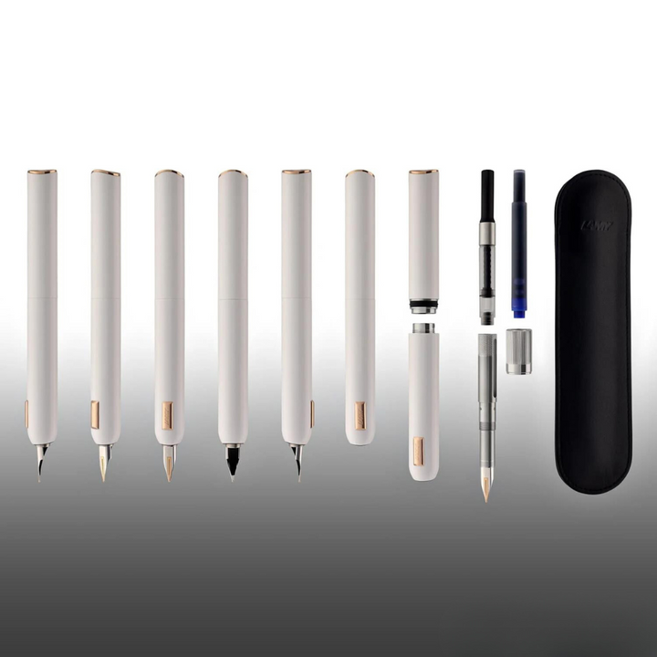 Lamy Dialog CC Fountain Pen White — Lamy fountain pen — precision nib writing instrument, at Cityluxe Singapore stationery store