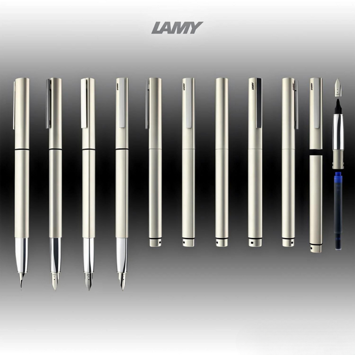Lamy Ideos Pd Fountain Pen Palladium — Lamy fountain pen — precision nib writing instrument, at Cityluxe Singapore stationery store