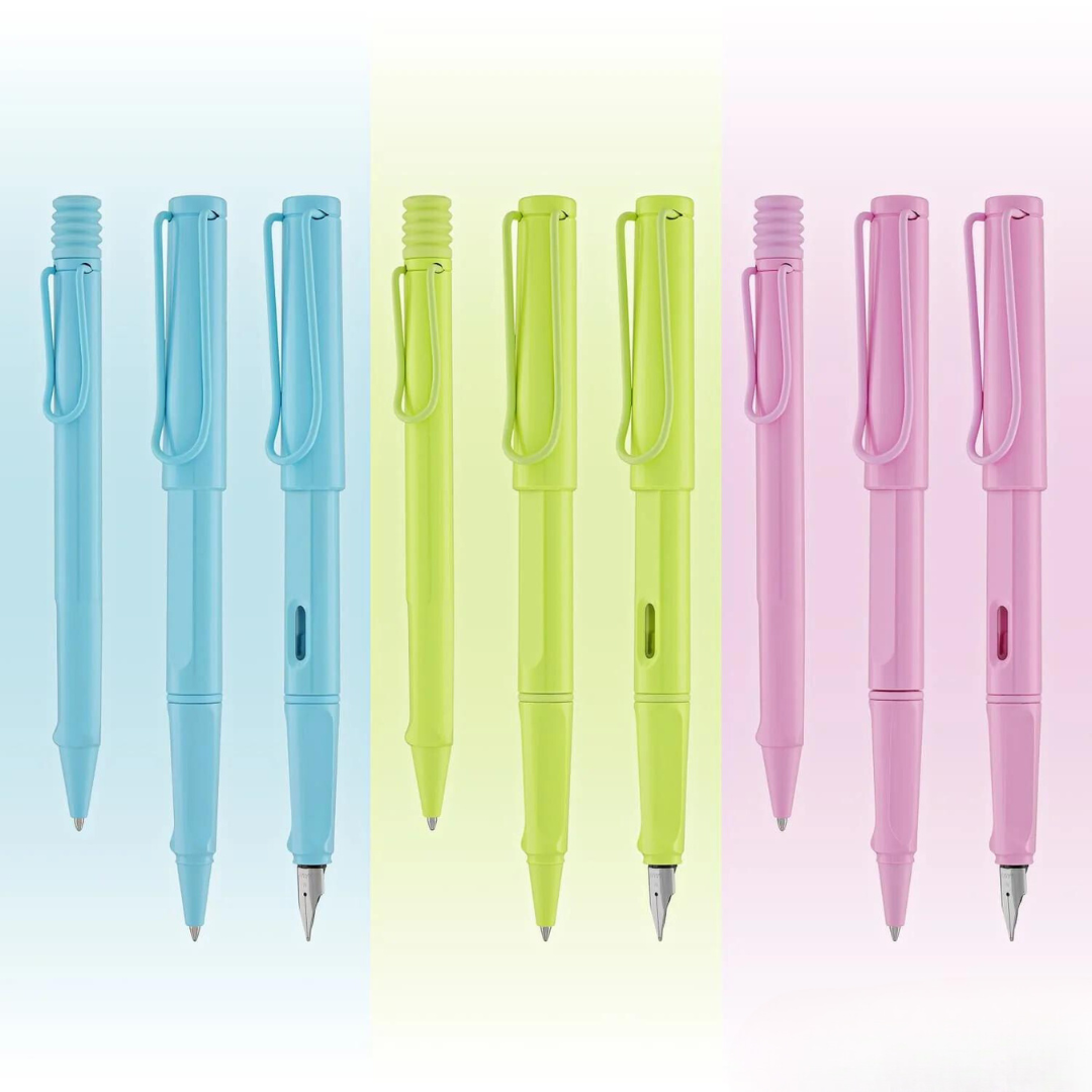 LAMY Safari Deelite Ballpoint Pen - Light Rose (Special Edition) — flat lay