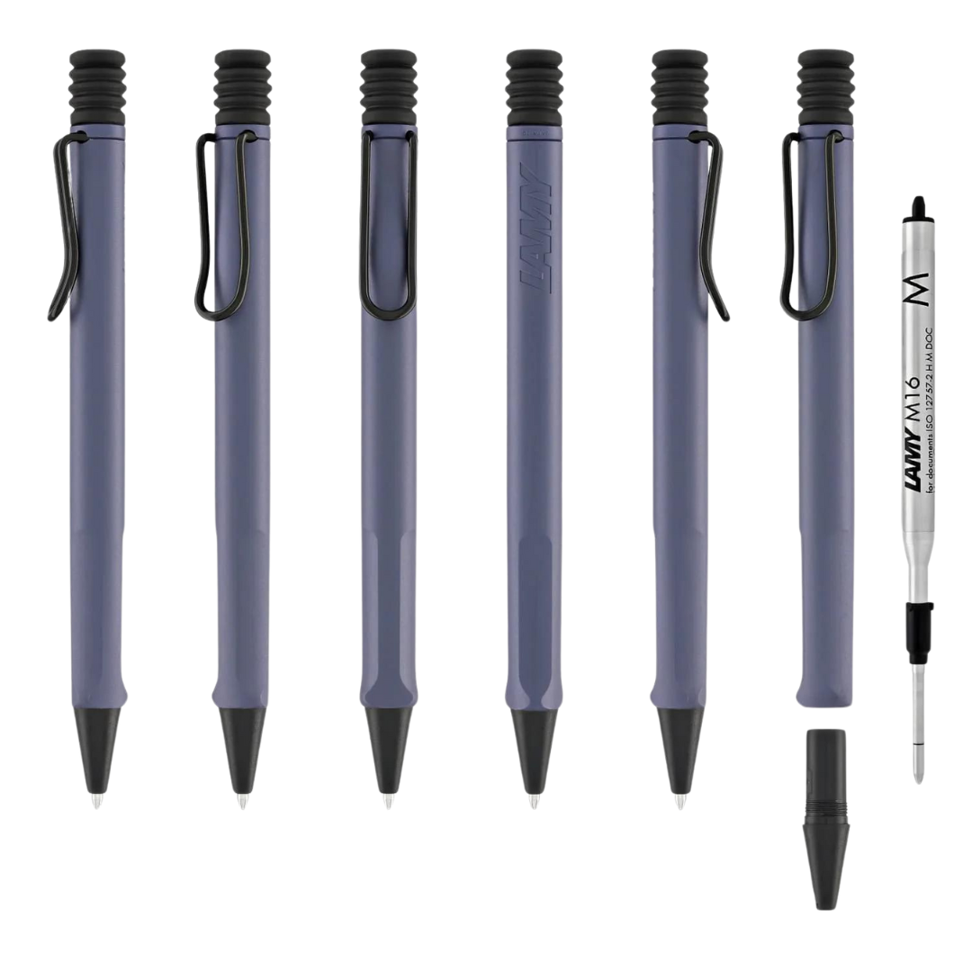 LAMY Safari Ballpoint Pen - Pink Cliff — flat lay