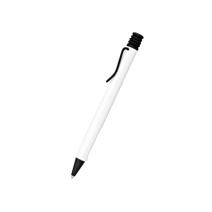 LAMY Safari Ballpoint Pen White with Black Clip - 2022 Special Edition — with packaging