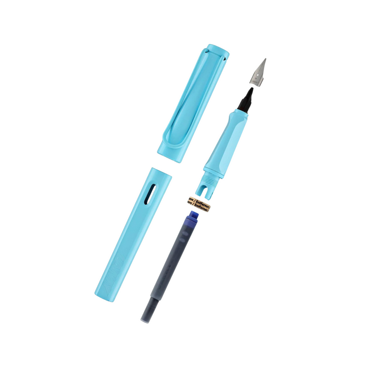LAMY Safari Deelite Fountain Pen in Aqua Sky (Special Edition) — Lamy fountain pen — precision nib writing instrument, at Cityluxe Singapore stationery store