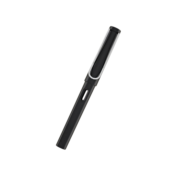 Lamy Safari Fountain Pen Black — writing at an angle