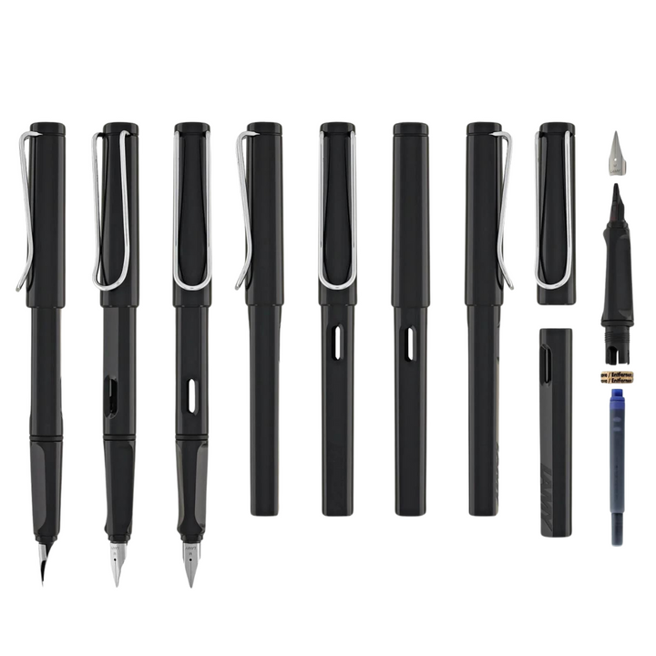 Lamy Safari Fountain Pen Black — Lamy fountain pen — precision nib writing instrument, at Cityluxe Singapore stationery store