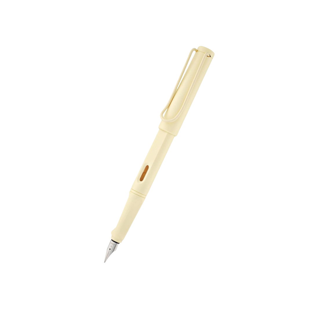 Lamy Safari Cream Fountain Pen (Special Edition 2022) — Lamy fountain pen — precision nib writing instrument, at Cityluxe Singapore stationery store