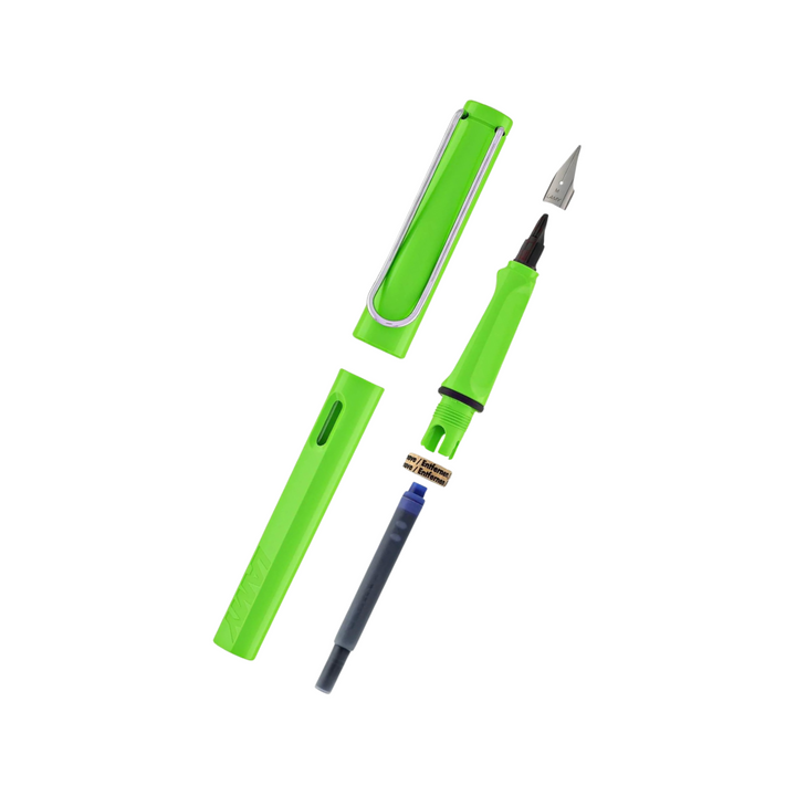 Lamy Safari Fountain Pen Green — engraving example