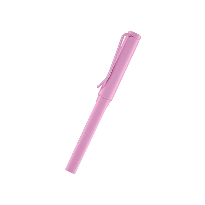 LAMY Safari Deelite Fountain Pen - Light Rose (Special Edition) — writing at an angle