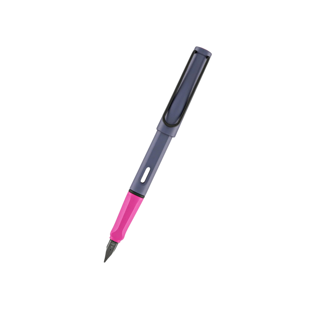 LAMY 0D7 Safari Fountain Pen - Pink Cliff [Pre-Order] — uncapped with cap posted
