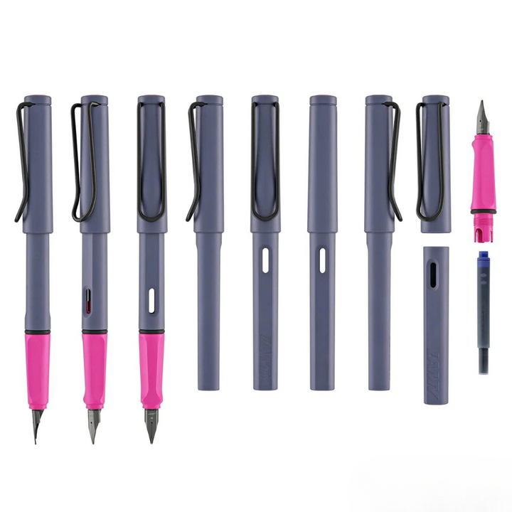 LAMY 0D7 Safari Fountain Pen - Pink Cliff [Pre-Order] — flat lay