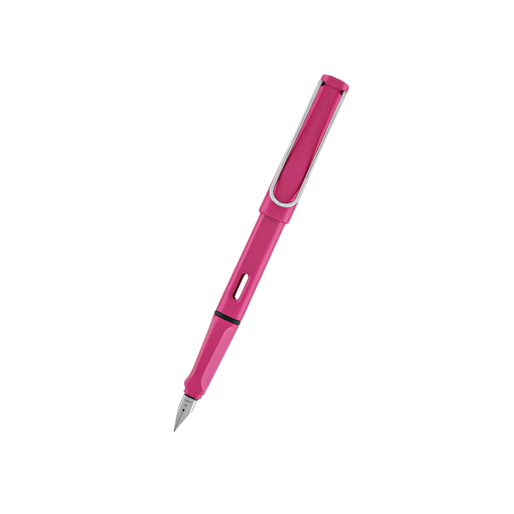Lamy Safari Fountain Pen Pink — Lamy fountain pen — precision nib writing instrument, at Cityluxe Singapore stationery store
