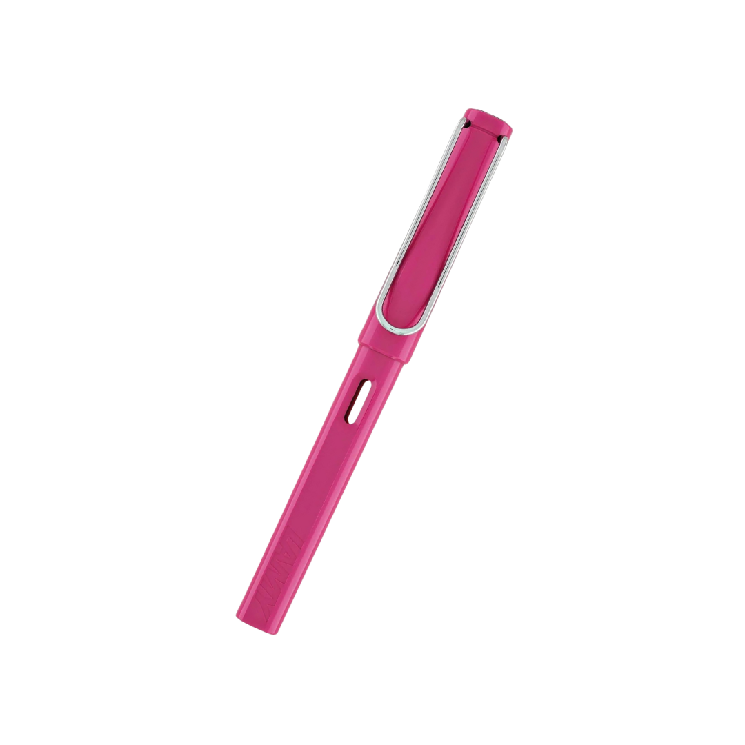 Lamy Safari Fountain Pen Pink — Lamy fountain pen — precision nib writing instrument, at Cityluxe Singapore stationery store