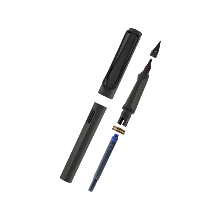 Lamy Safari Fountain Pen Umbra — engraving example